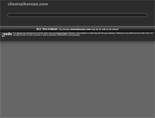 Tablet Screenshot of chennaikorean.com